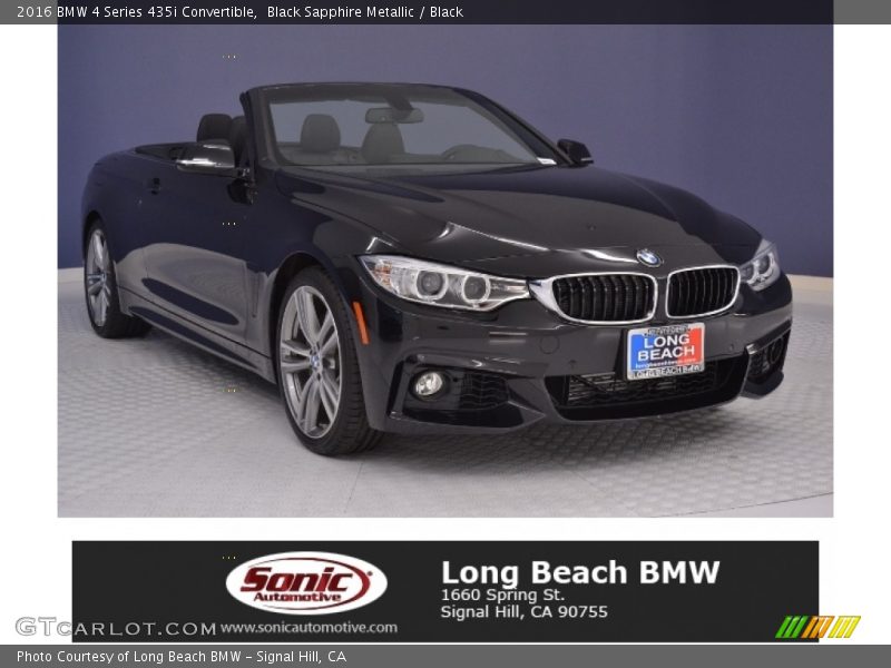 Black Sapphire Metallic / Black 2016 BMW 4 Series 435i Convertible