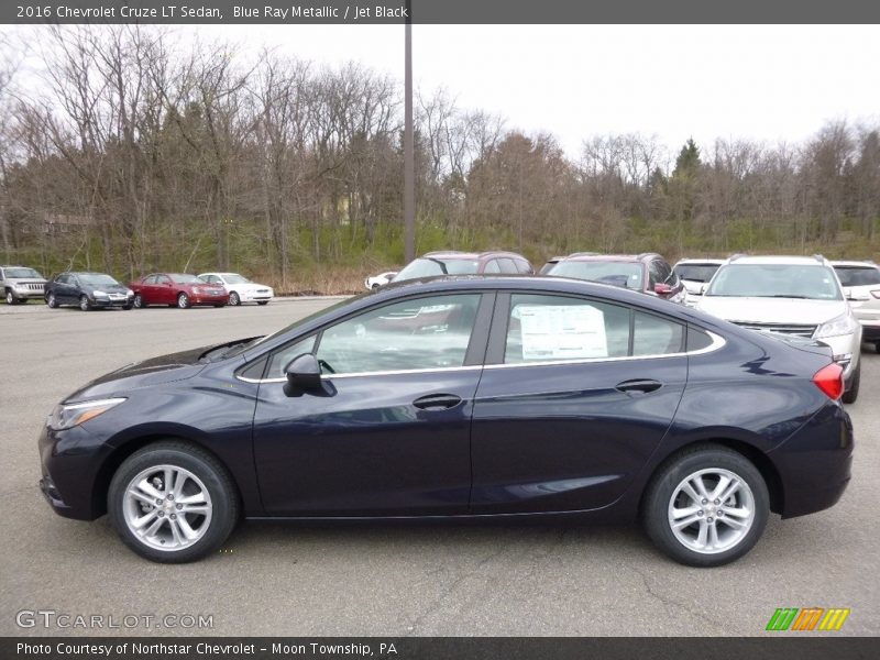 Blue Ray Metallic / Jet Black 2016 Chevrolet Cruze LT Sedan