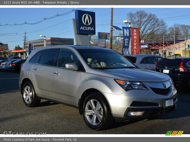 Palladium Metallic / Ebony 2013 Acura MDX SH-AWD