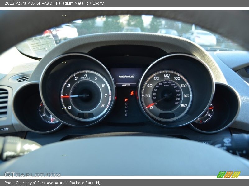 Palladium Metallic / Ebony 2013 Acura MDX SH-AWD