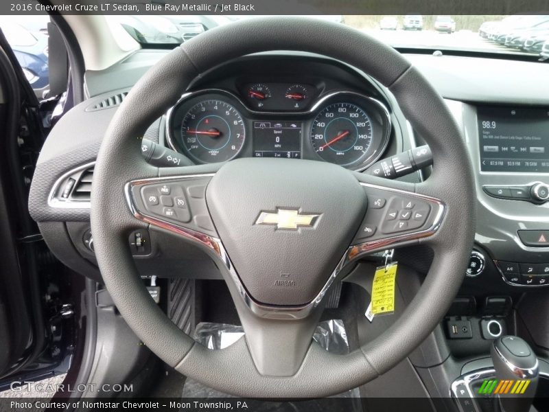 Blue Ray Metallic / Jet Black 2016 Chevrolet Cruze LT Sedan