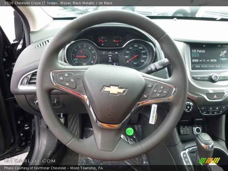 Mosaic Black Metallic / Jet Black 2016 Chevrolet Cruze LT Sedan