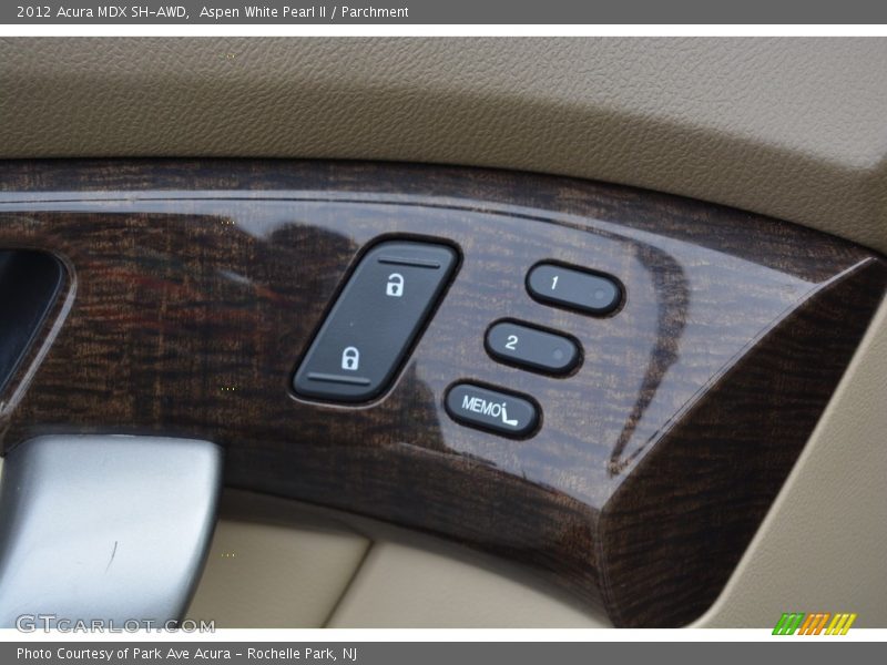 Aspen White Pearl II / Parchment 2012 Acura MDX SH-AWD