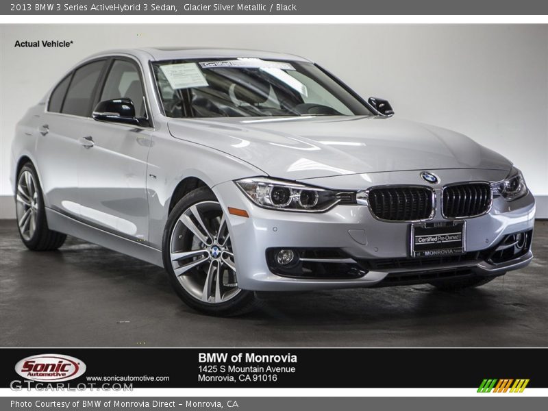 Glacier Silver Metallic / Black 2013 BMW 3 Series ActiveHybrid 3 Sedan