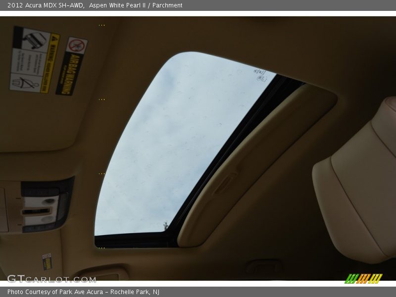 Aspen White Pearl II / Parchment 2012 Acura MDX SH-AWD