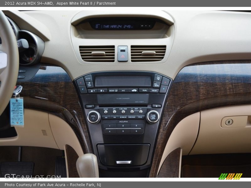 Aspen White Pearl II / Parchment 2012 Acura MDX SH-AWD
