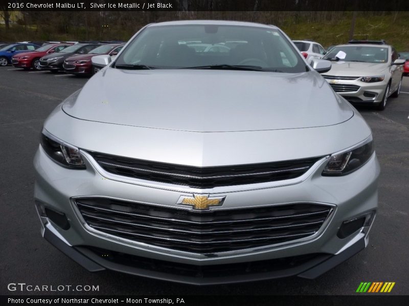 Silver Ice Metallic / Jet Black 2016 Chevrolet Malibu LT