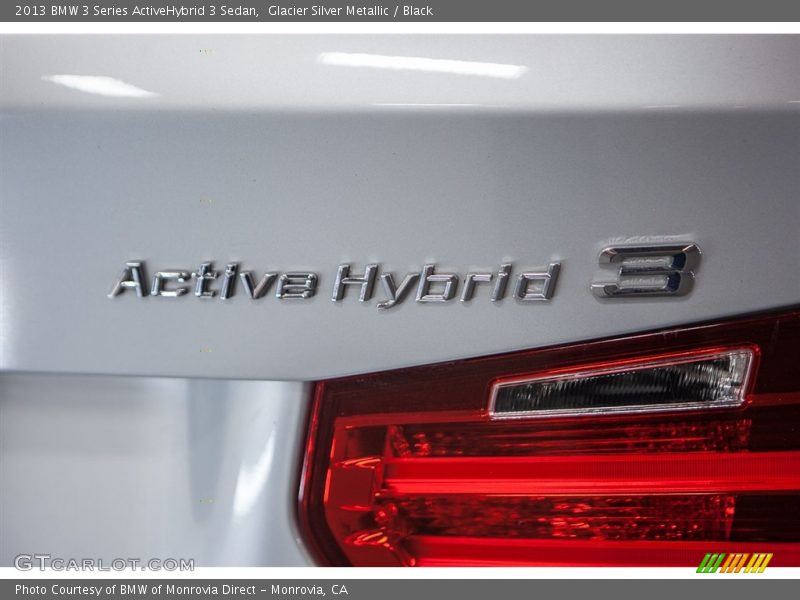 Glacier Silver Metallic / Black 2013 BMW 3 Series ActiveHybrid 3 Sedan