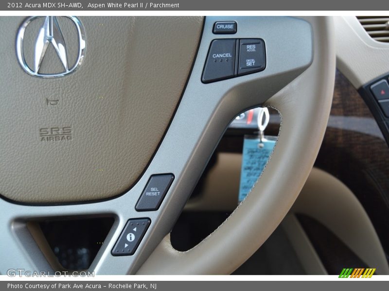 Aspen White Pearl II / Parchment 2012 Acura MDX SH-AWD