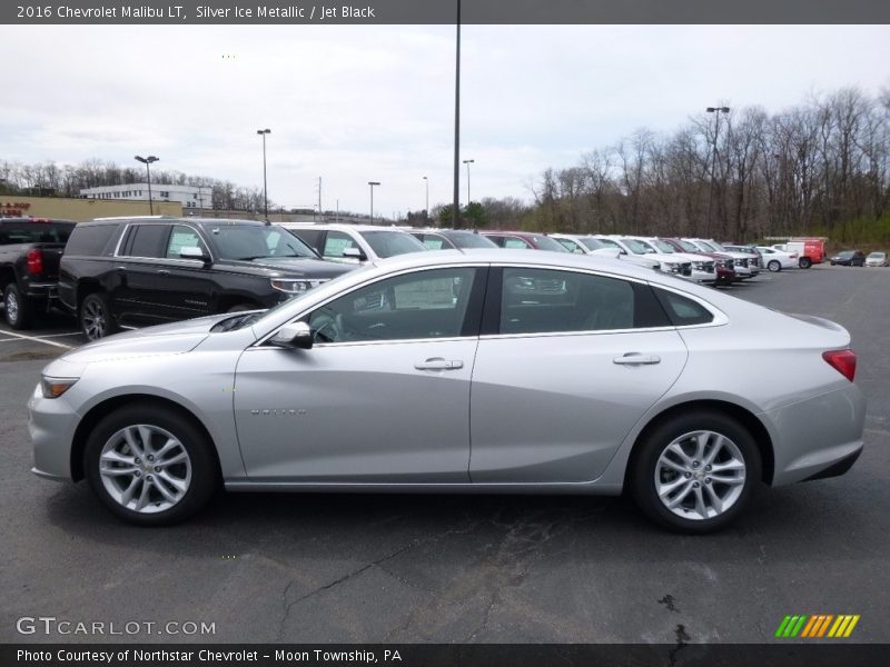 Silver Ice Metallic / Jet Black 2016 Chevrolet Malibu LT