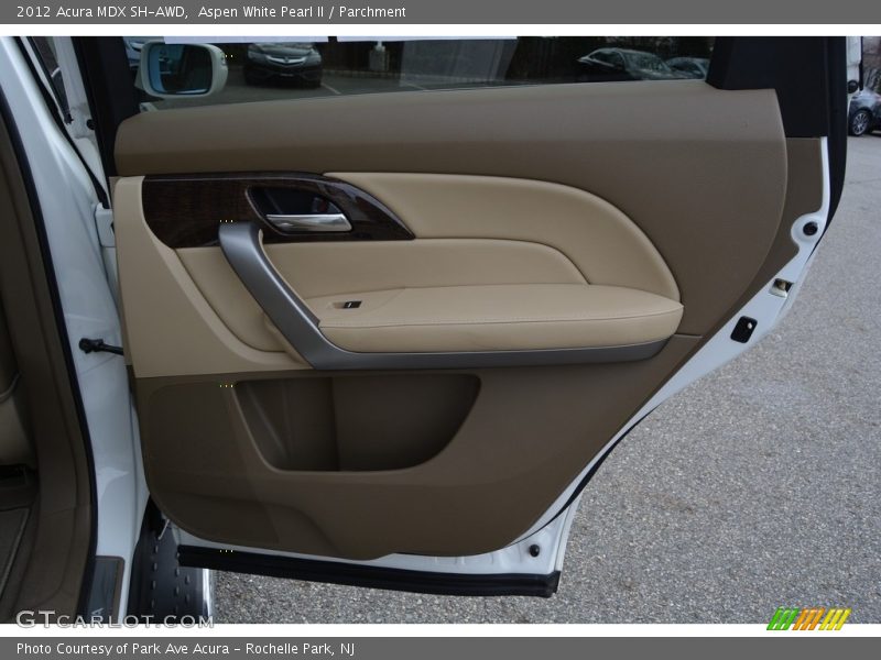 Aspen White Pearl II / Parchment 2012 Acura MDX SH-AWD