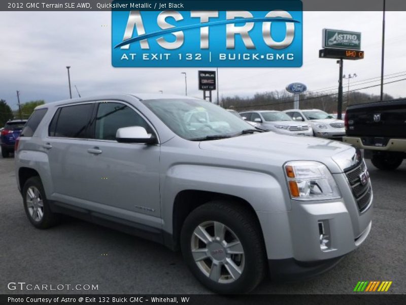 Quicksilver Metallic / Jet Black 2012 GMC Terrain SLE AWD