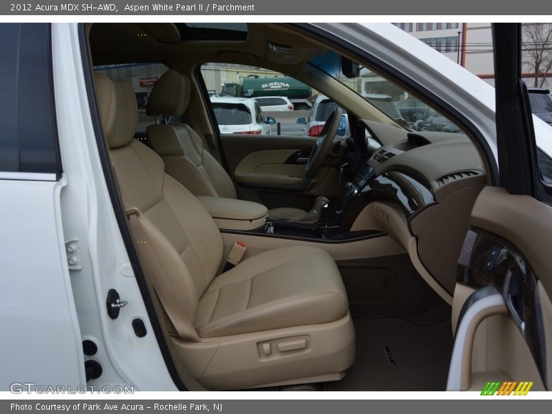Aspen White Pearl II / Parchment 2012 Acura MDX SH-AWD