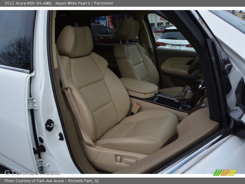 Aspen White Pearl II / Parchment 2012 Acura MDX SH-AWD