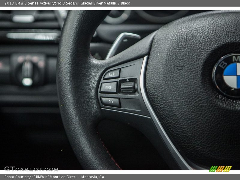 Glacier Silver Metallic / Black 2013 BMW 3 Series ActiveHybrid 3 Sedan