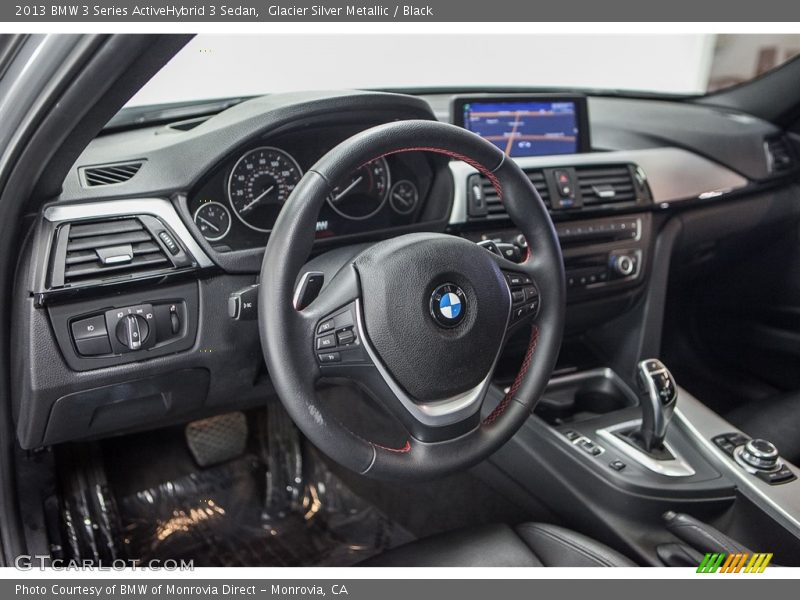 Glacier Silver Metallic / Black 2013 BMW 3 Series ActiveHybrid 3 Sedan