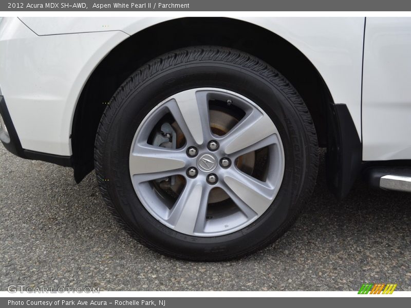 Aspen White Pearl II / Parchment 2012 Acura MDX SH-AWD