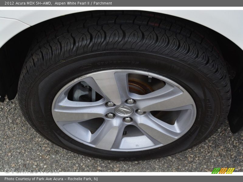 Aspen White Pearl II / Parchment 2012 Acura MDX SH-AWD