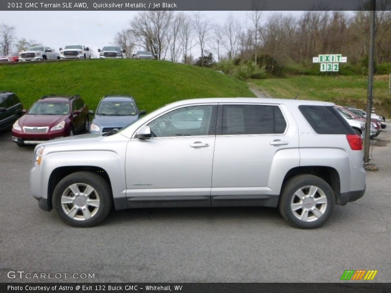 Quicksilver Metallic / Jet Black 2012 GMC Terrain SLE AWD