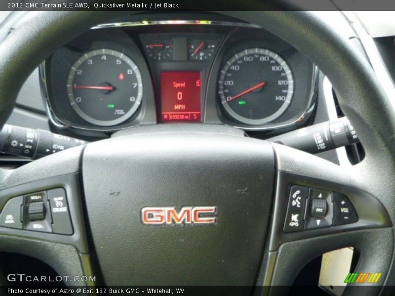 Quicksilver Metallic / Jet Black 2012 GMC Terrain SLE AWD