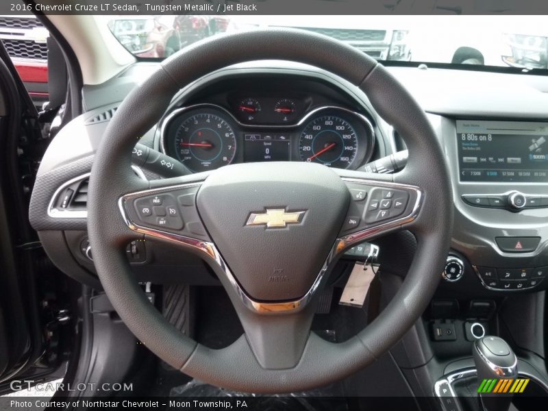Tungsten Metallic / Jet Black 2016 Chevrolet Cruze LT Sedan