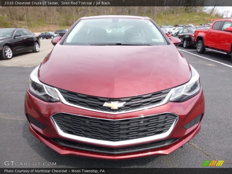 Siren Red Tintcoat / Jet Black 2016 Chevrolet Cruze LT Sedan