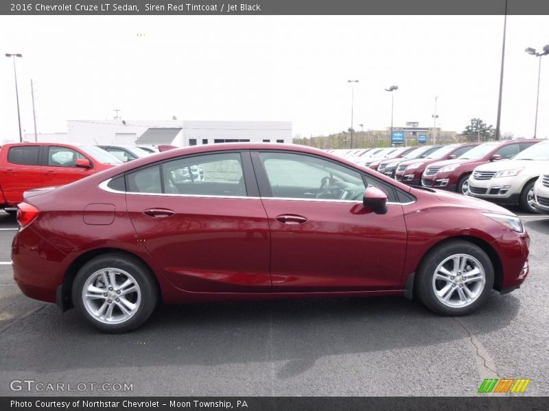 Siren Red Tintcoat / Jet Black 2016 Chevrolet Cruze LT Sedan