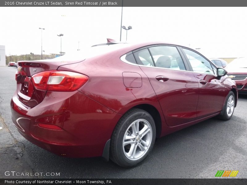 Siren Red Tintcoat / Jet Black 2016 Chevrolet Cruze LT Sedan