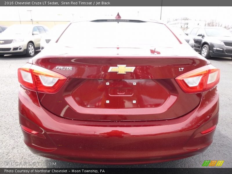 Siren Red Tintcoat / Jet Black 2016 Chevrolet Cruze LT Sedan