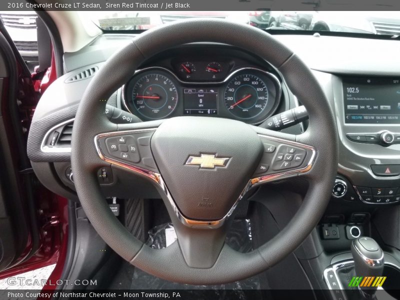 Siren Red Tintcoat / Jet Black 2016 Chevrolet Cruze LT Sedan