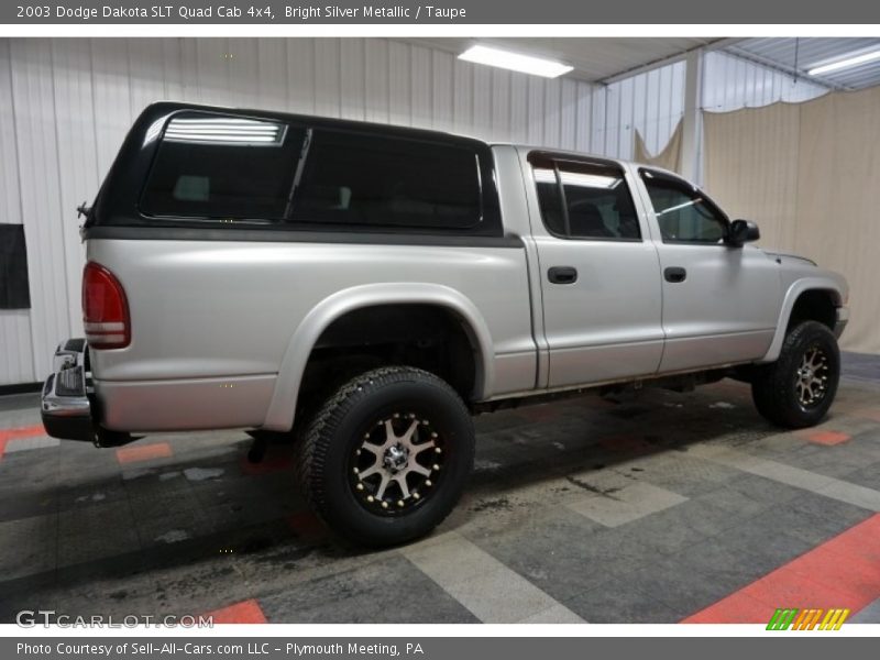 Bright Silver Metallic / Taupe 2003 Dodge Dakota SLT Quad Cab 4x4