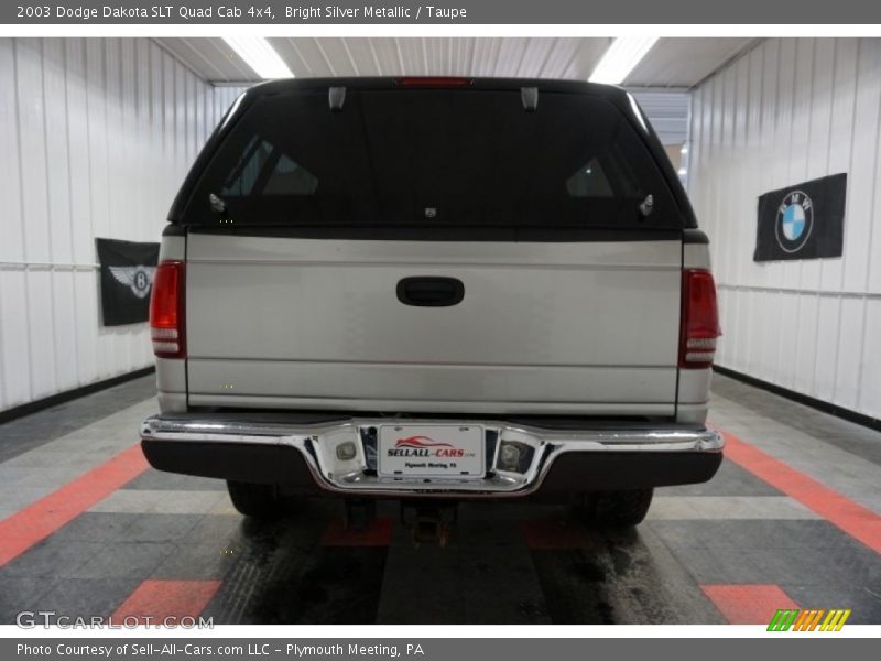 Bright Silver Metallic / Taupe 2003 Dodge Dakota SLT Quad Cab 4x4