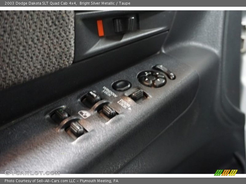 Bright Silver Metallic / Taupe 2003 Dodge Dakota SLT Quad Cab 4x4