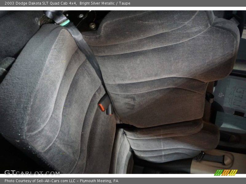 Bright Silver Metallic / Taupe 2003 Dodge Dakota SLT Quad Cab 4x4