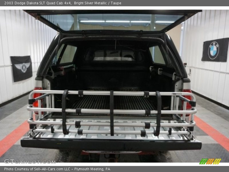 Bright Silver Metallic / Taupe 2003 Dodge Dakota SLT Quad Cab 4x4