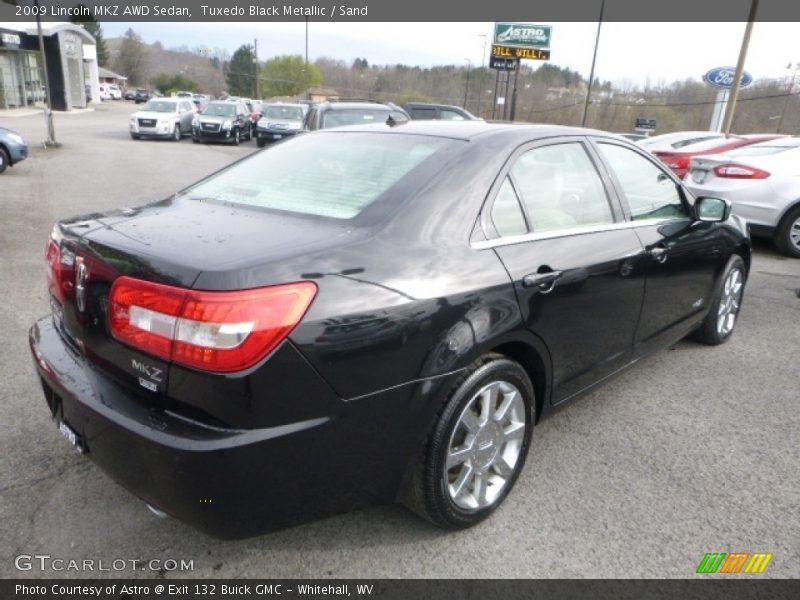 Tuxedo Black Metallic / Sand 2009 Lincoln MKZ AWD Sedan