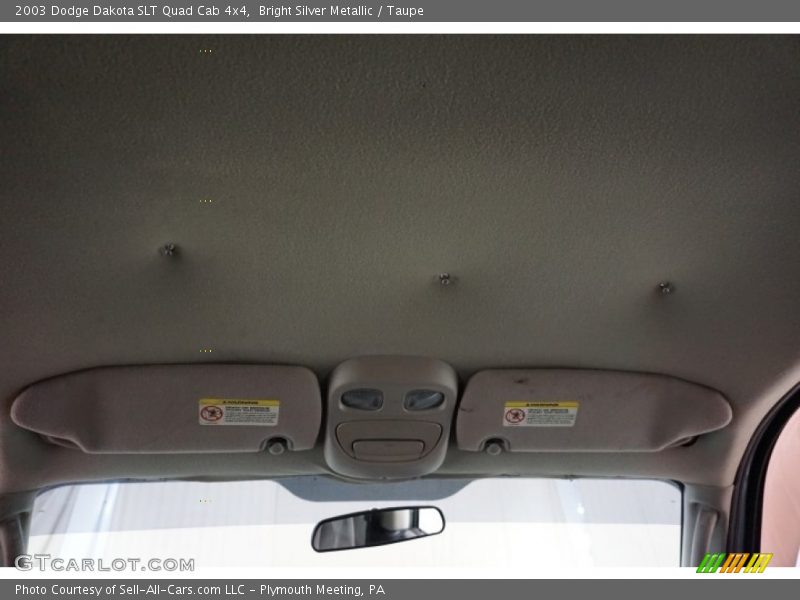 Bright Silver Metallic / Taupe 2003 Dodge Dakota SLT Quad Cab 4x4
