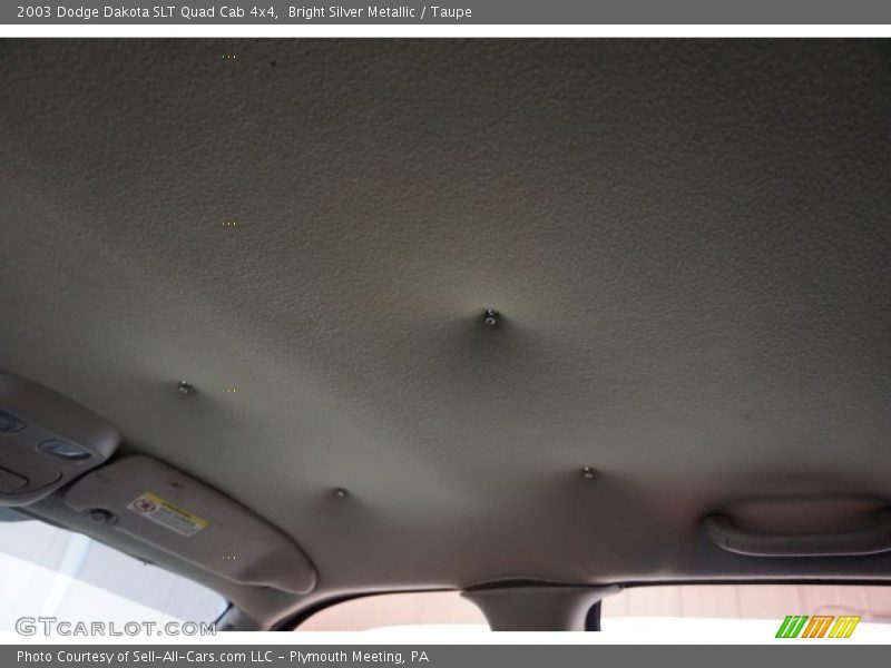 Bright Silver Metallic / Taupe 2003 Dodge Dakota SLT Quad Cab 4x4