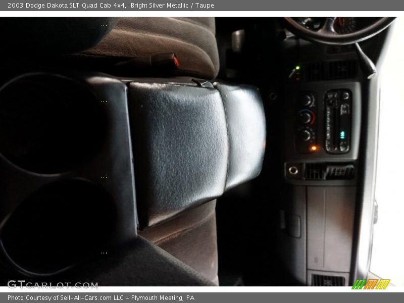 Bright Silver Metallic / Taupe 2003 Dodge Dakota SLT Quad Cab 4x4