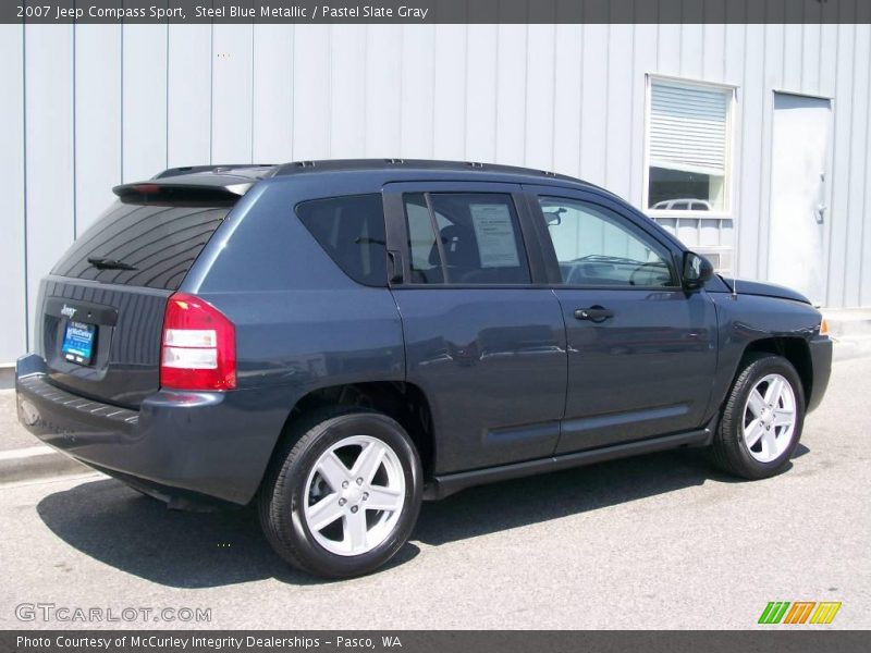 Steel Blue Metallic / Pastel Slate Gray 2007 Jeep Compass Sport