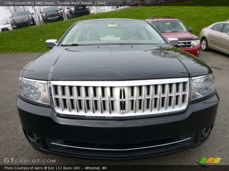 Tuxedo Black Metallic / Sand 2009 Lincoln MKZ AWD Sedan