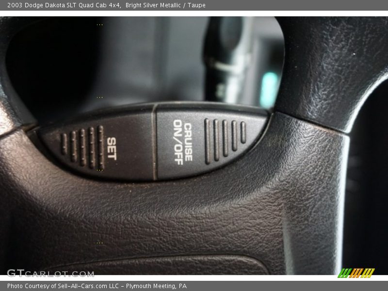 Bright Silver Metallic / Taupe 2003 Dodge Dakota SLT Quad Cab 4x4