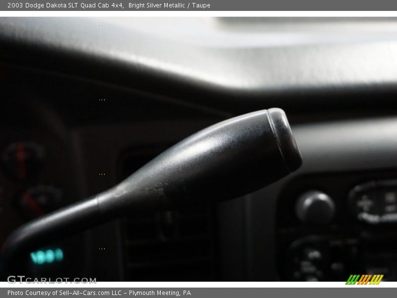 Bright Silver Metallic / Taupe 2003 Dodge Dakota SLT Quad Cab 4x4