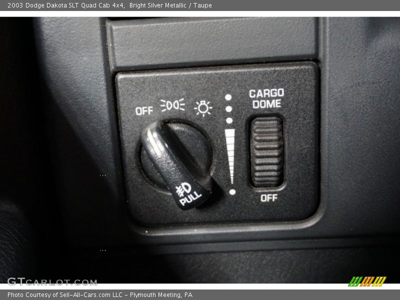 Bright Silver Metallic / Taupe 2003 Dodge Dakota SLT Quad Cab 4x4