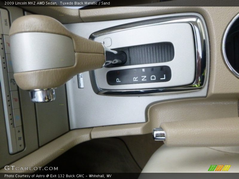 Tuxedo Black Metallic / Sand 2009 Lincoln MKZ AWD Sedan
