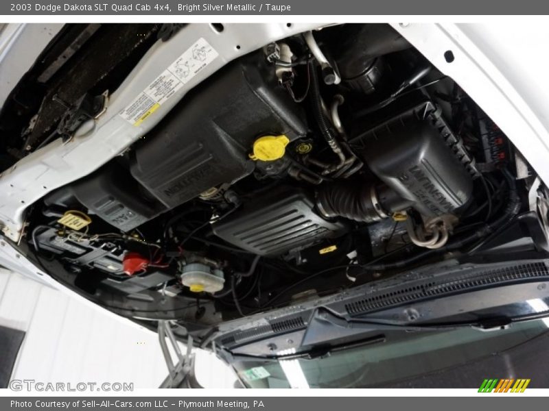 Bright Silver Metallic / Taupe 2003 Dodge Dakota SLT Quad Cab 4x4