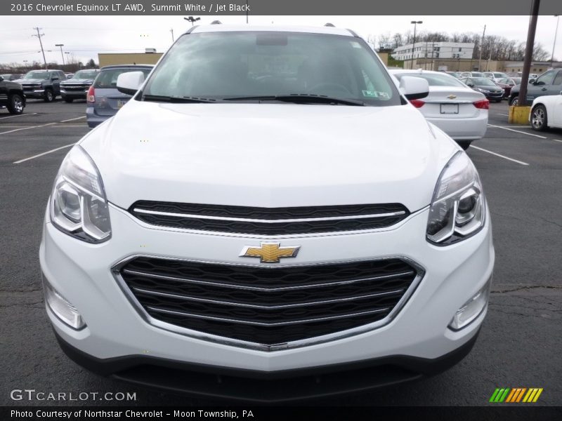 Summit White / Jet Black 2016 Chevrolet Equinox LT AWD