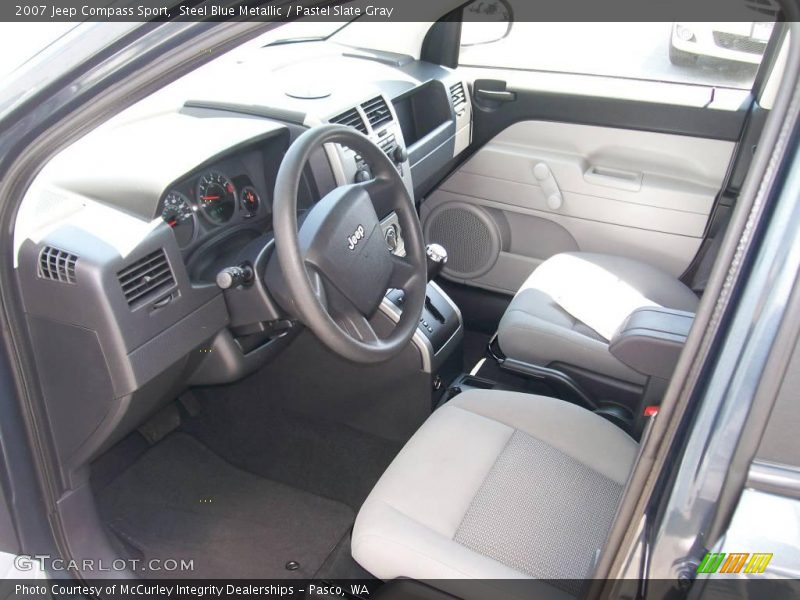 Steel Blue Metallic / Pastel Slate Gray 2007 Jeep Compass Sport