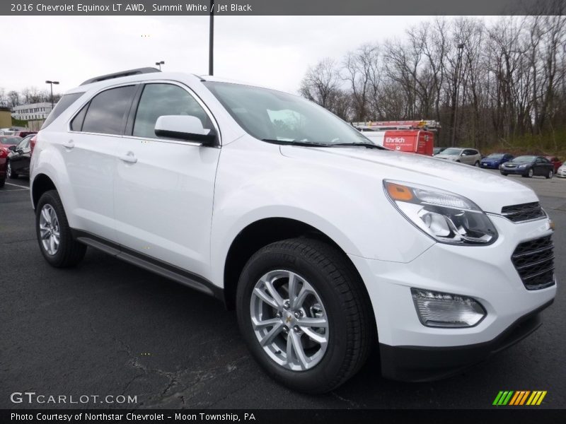 Summit White / Jet Black 2016 Chevrolet Equinox LT AWD