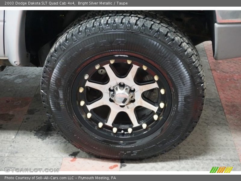 Bright Silver Metallic / Taupe 2003 Dodge Dakota SLT Quad Cab 4x4